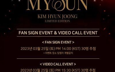 Kim Hyun Joong : Video Call & fansign sessions  25.03.2023