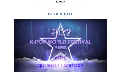 Notice to K-Pop fans: registration announcement for the 2022 “K-Pop World Festival France” contest