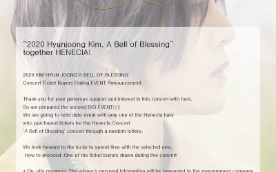 SECOND BIG EVENT at next Saturday’s concert – a ticket buyer will be drawn to personally chat with Kim Hyun Joong