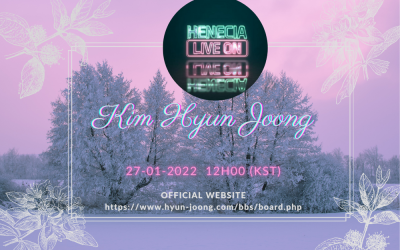 Kim Hyun Joong : first HENECIA LIVE ON of 2022 !