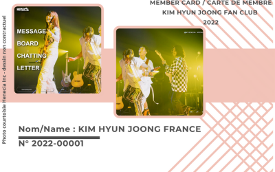 Kim Hyun Joong : 2022 Official FanClub Memberships –Reminder–