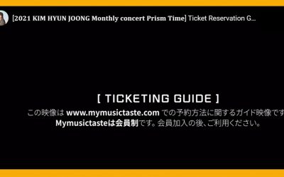 Kim Hyun Joong : Guide tickets PRISM concert