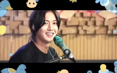 Kim Hyun Joong : uncle-touchy is practicing lullabies…